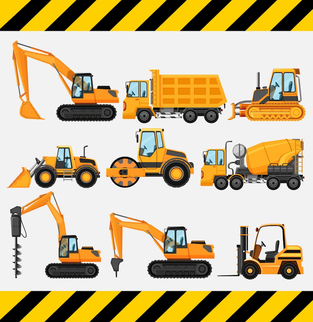 Different Types of Construction Trucks